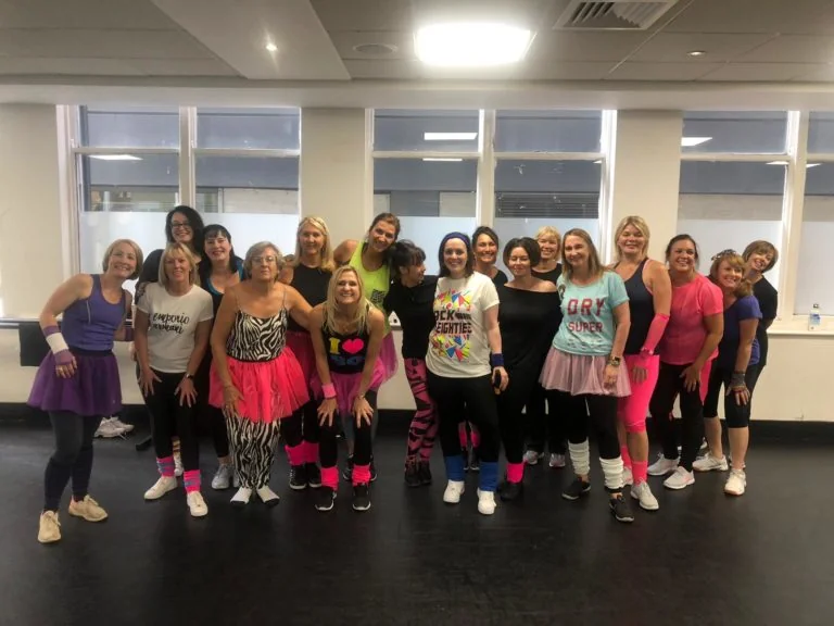 Flash Dance hen party dance class in Nottingham